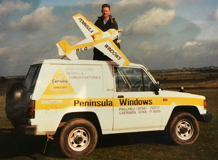 Dyfed and his model plane