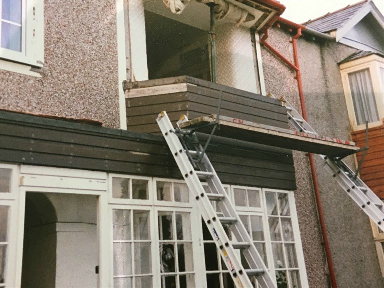 pre-scaffolding days!