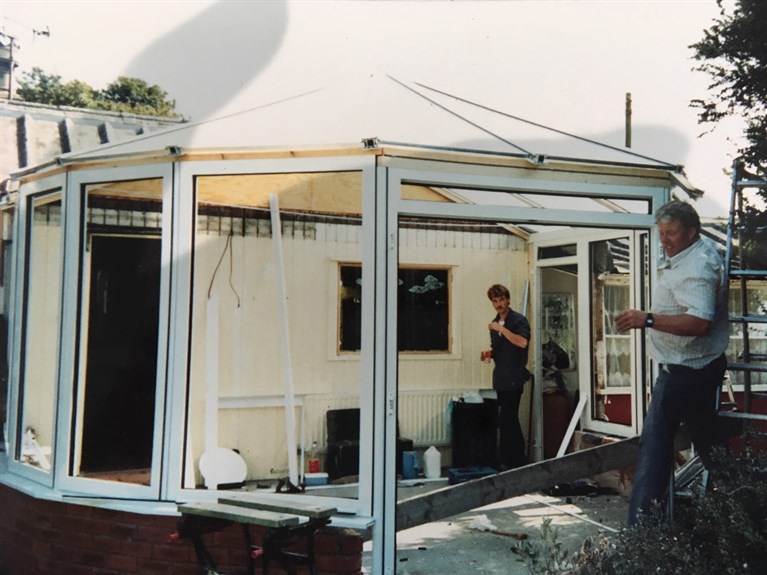 Building one of the first conservatories with Barrie Grayson