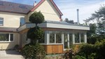 Hardwood orangery with glazed lantern