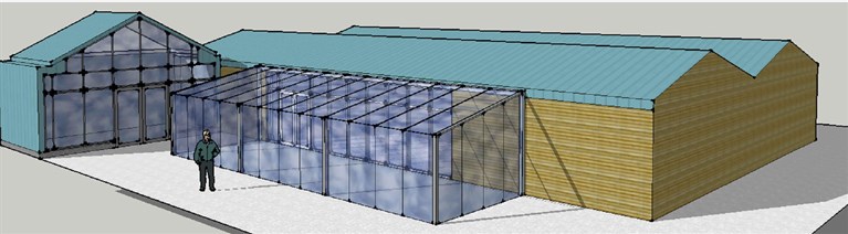 Proposed Restaurant extension for Fron Goch Garden Centre